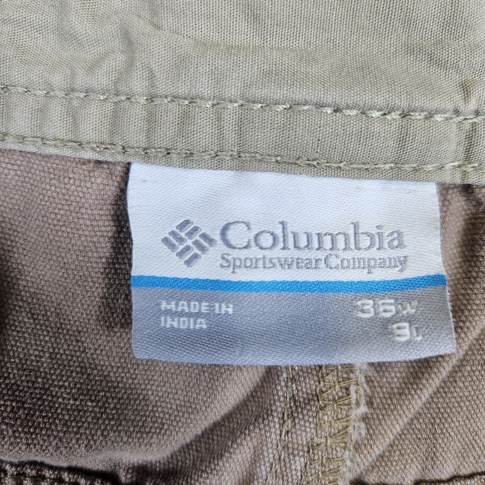 Columbia Cargo Shorts Mens 36 9 Hiking Chino 1564431 Fishing Chino Flat Front - Picture 3 of 13